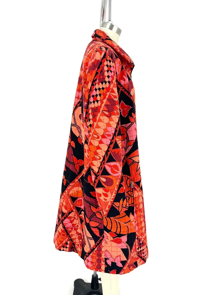 1960s Averardo Bessi Silk Quilted Coat