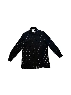 1990s Diane Gilman Silk and Diamond Blouse