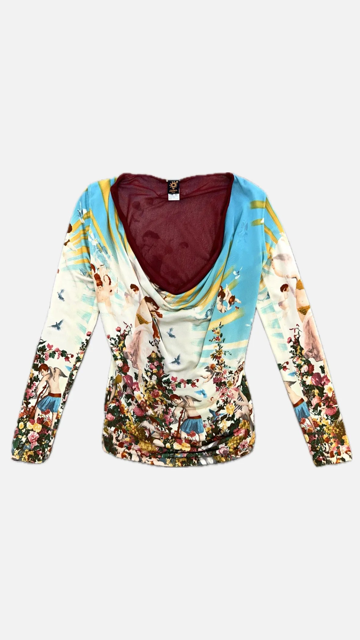1990s Jean Paul Gaultier Soleil Cherub Garden Top