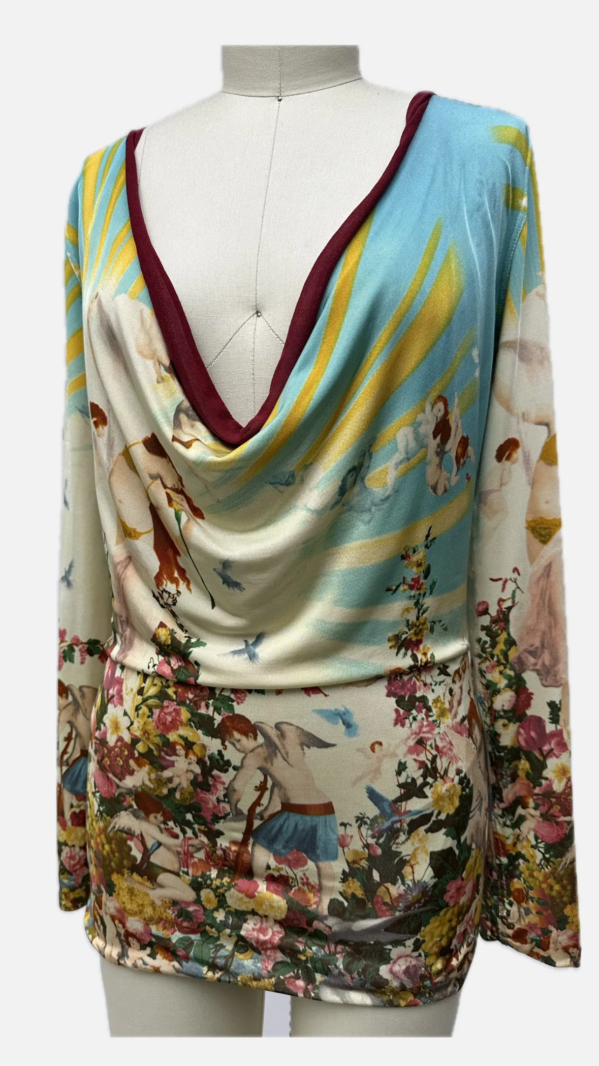 1990s Jean Paul Gaultier Soleil Cherub Garden Top