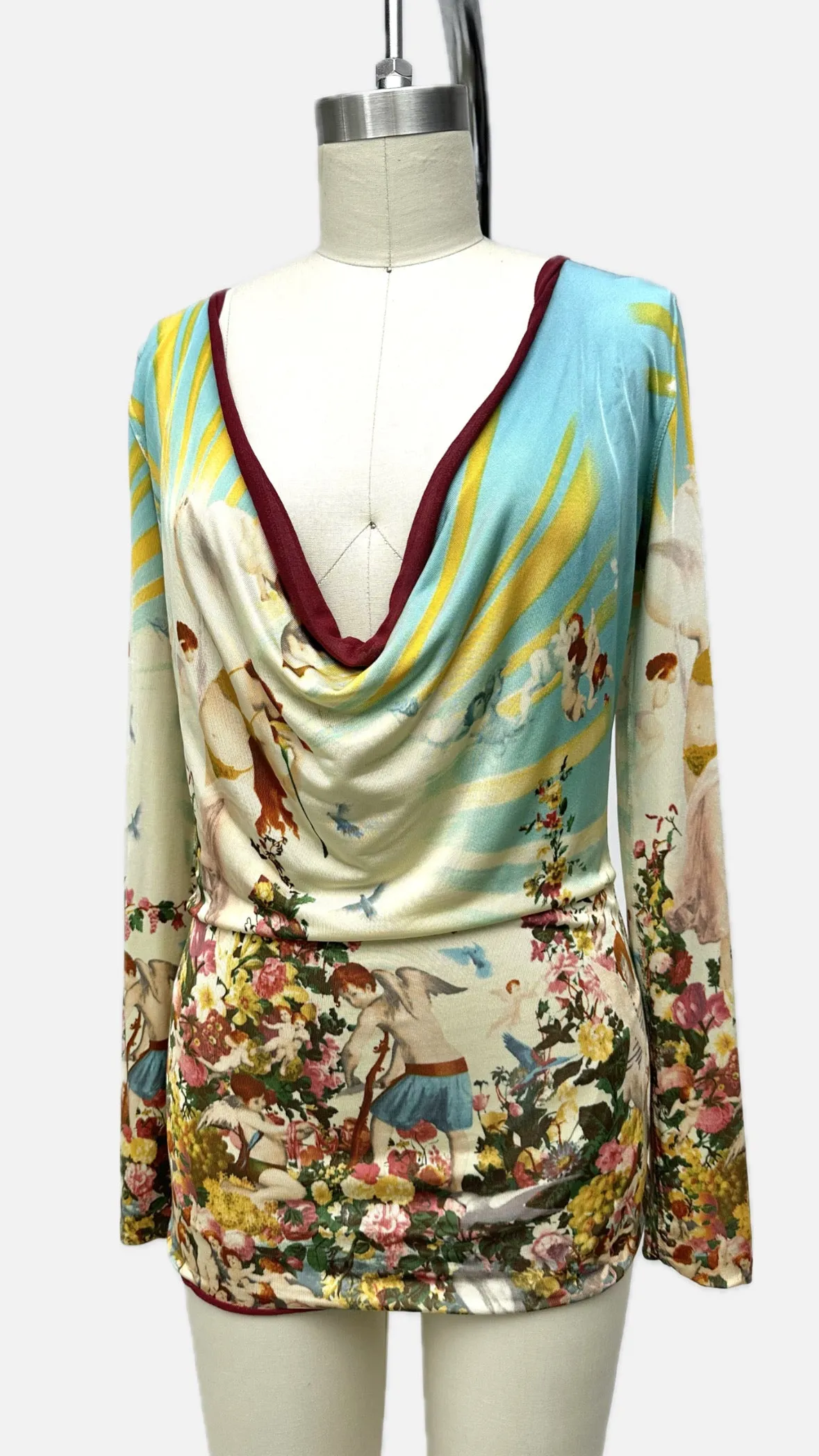 1990s Jean Paul Gaultier Soleil Cherub Garden Top