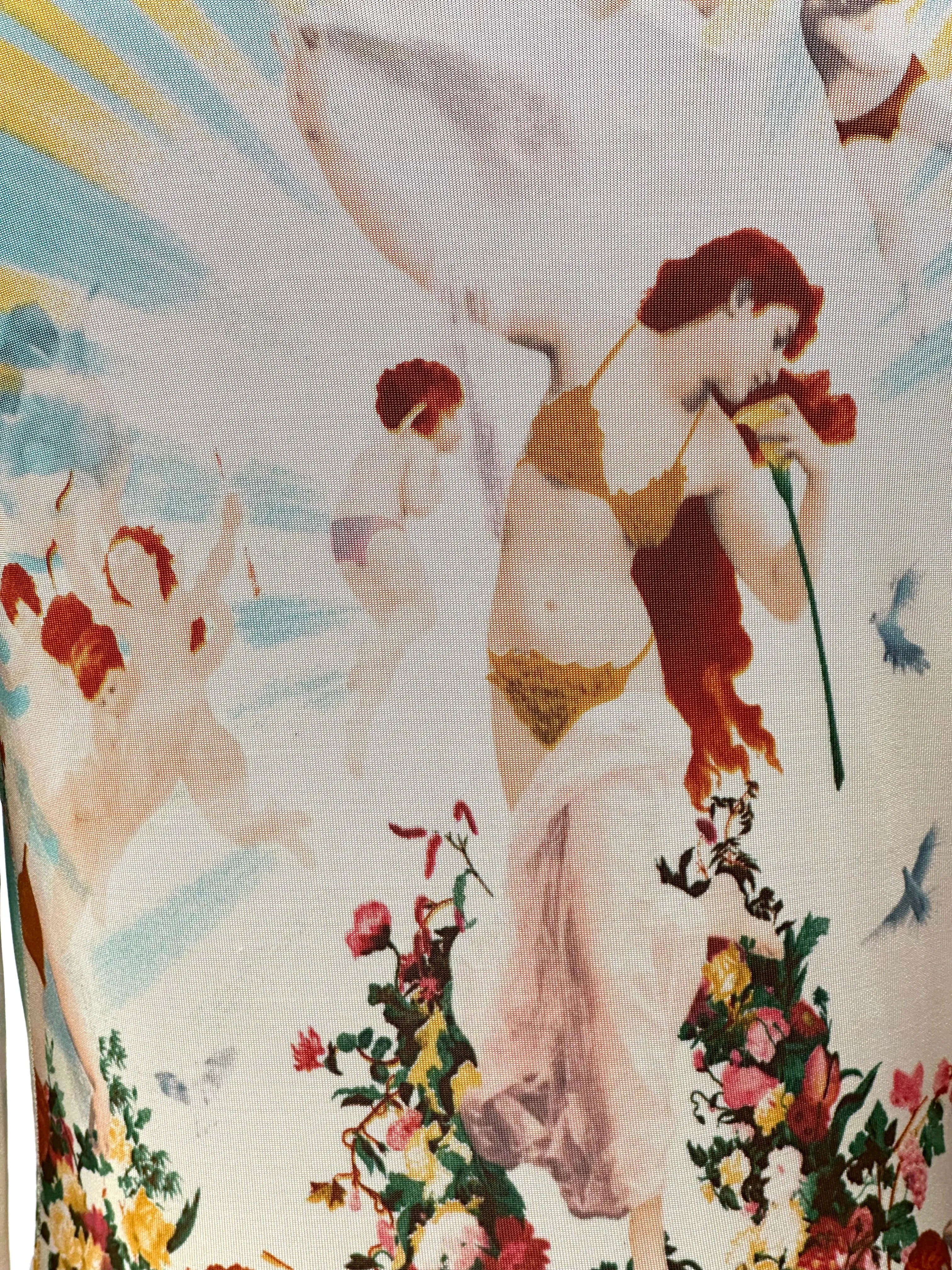 1990s Jean Paul Gaultier Soleil Cherub Garden Top