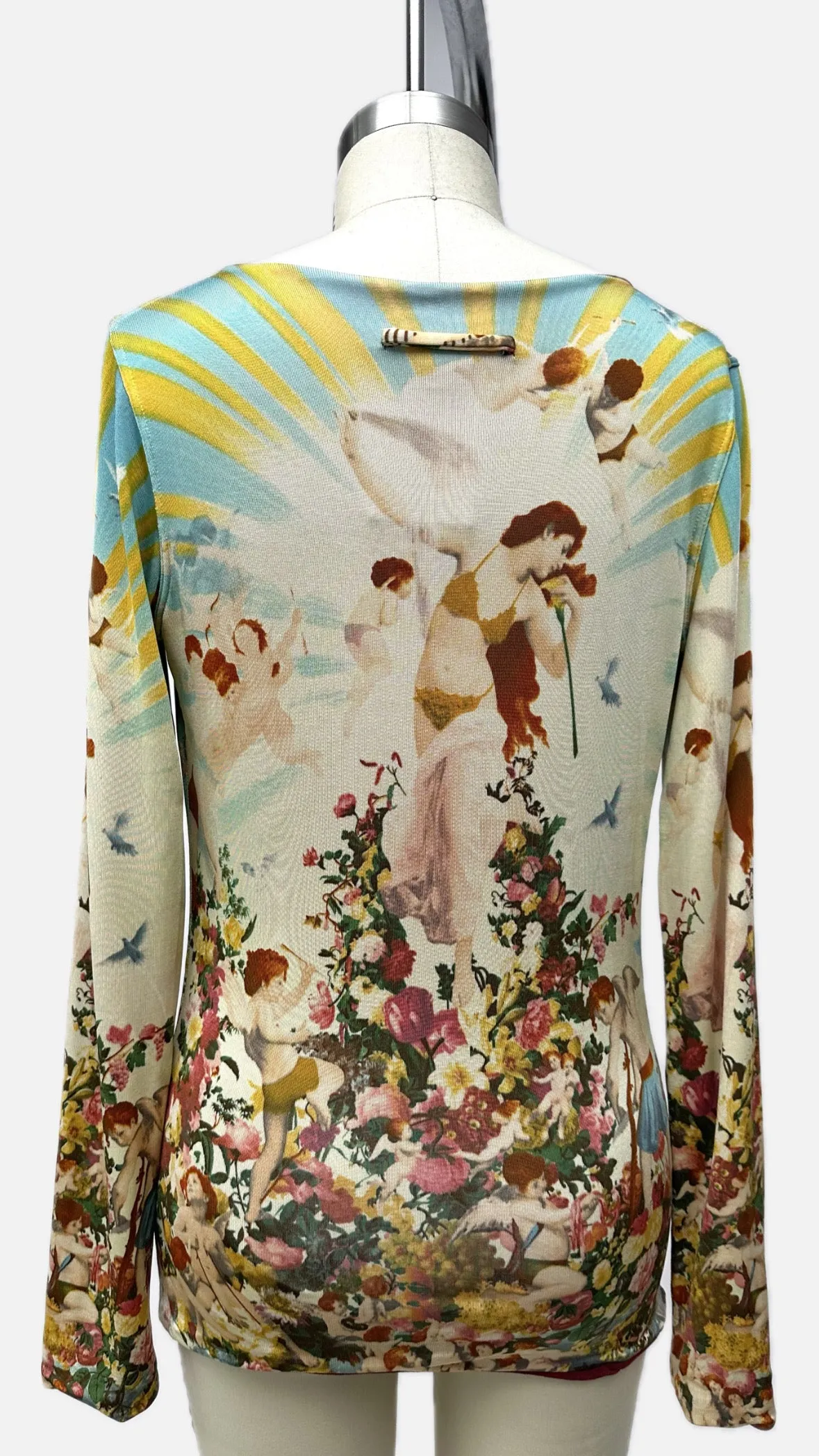 1990s Jean Paul Gaultier Soleil Cherub Garden Top