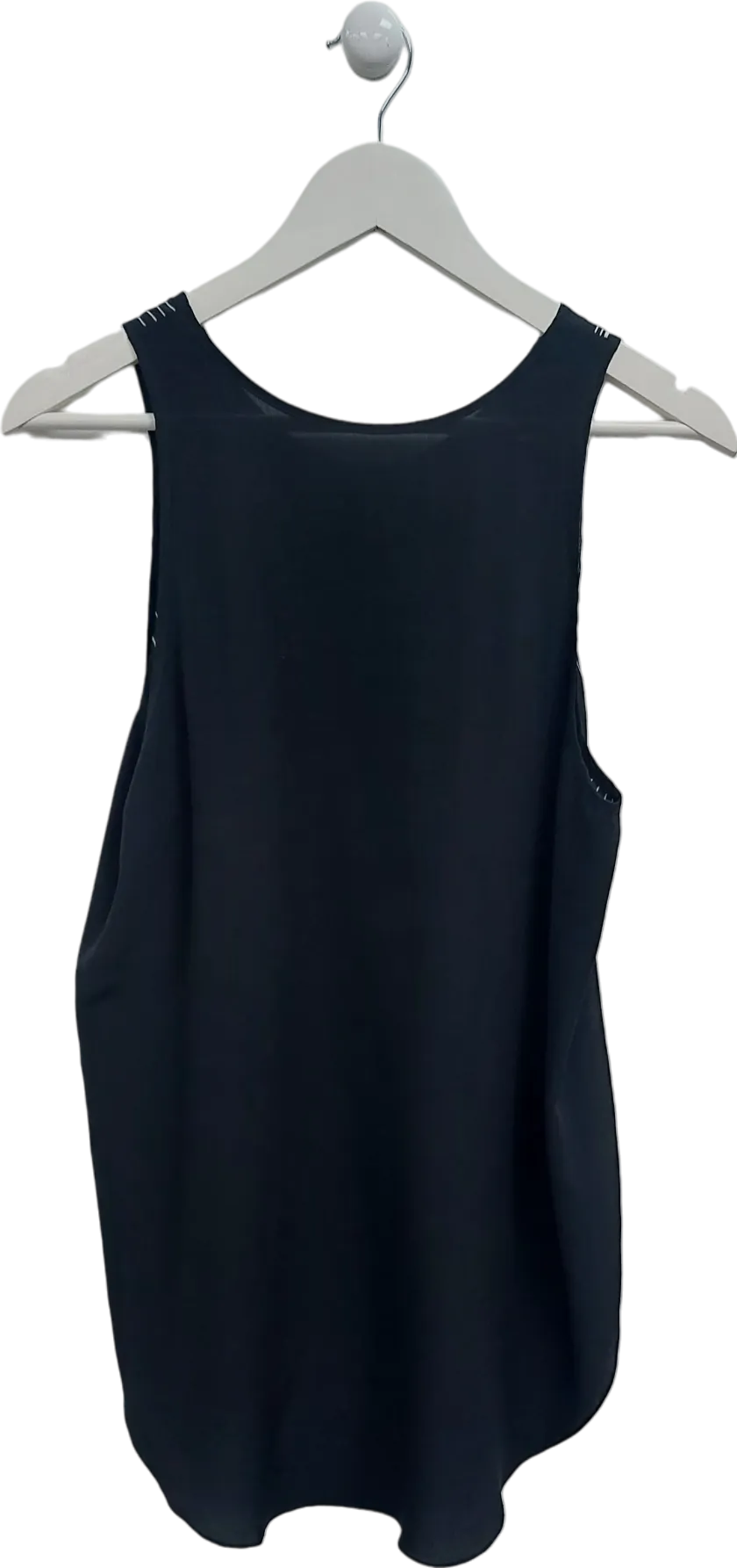 3.1 Phillip Lim Black Striped Silk Tank Top UK 8