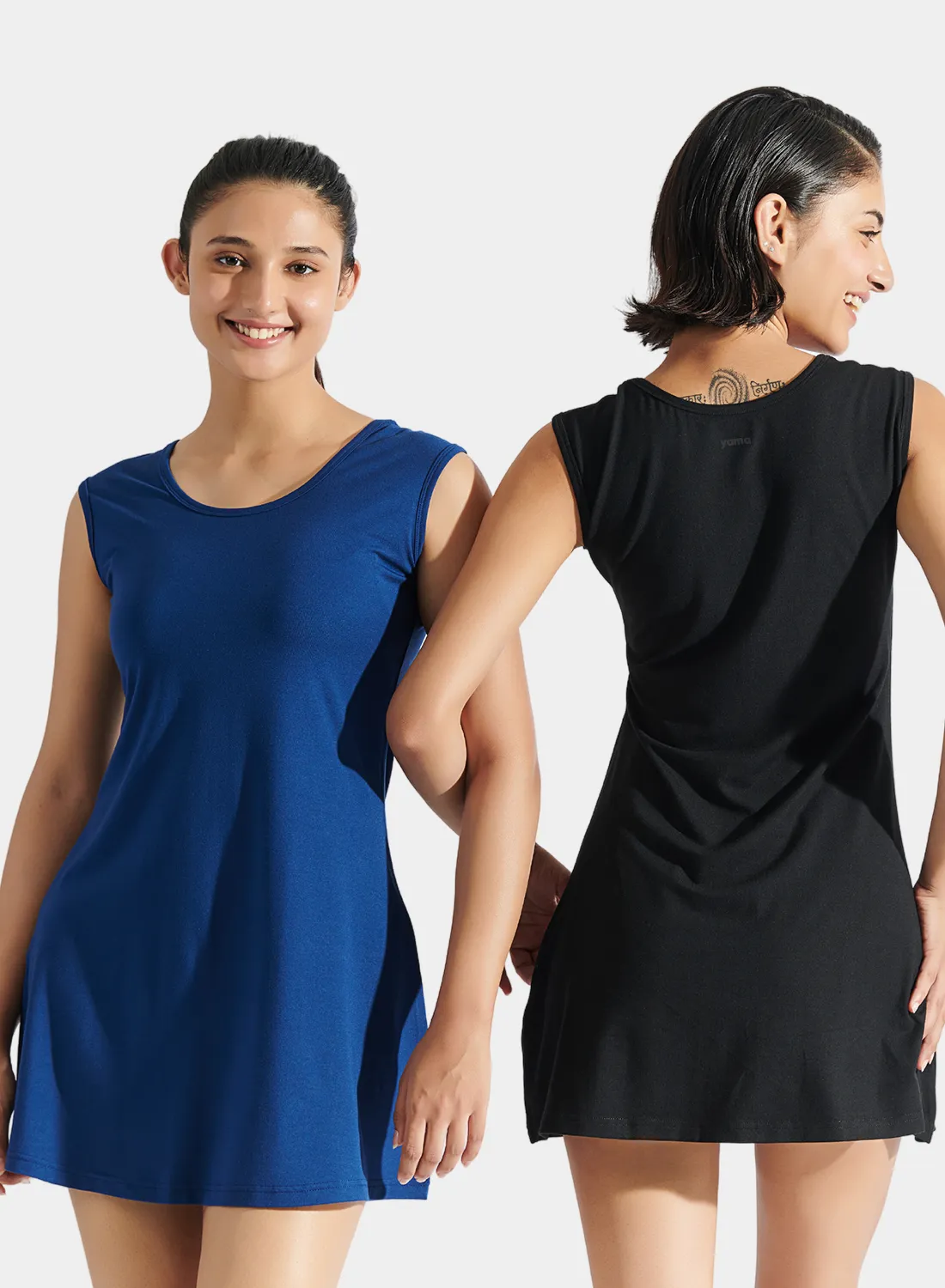 Aero Tank Dress Navy Peony