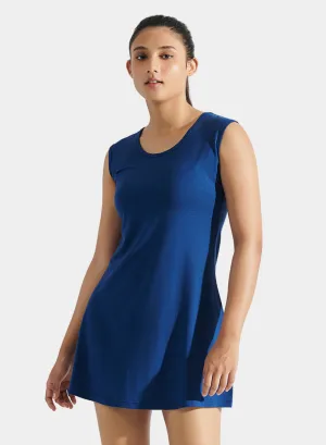 Aero Tank Dress Navy Peony
