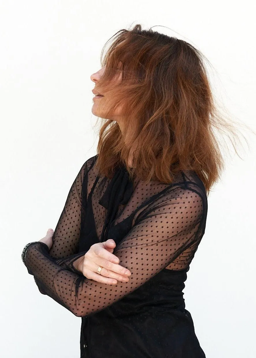 Agnes Lace Blouse in Black