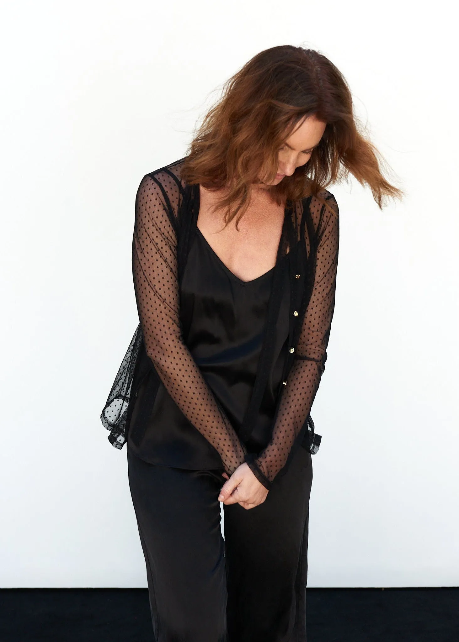 Agnes Lace Blouse in Black