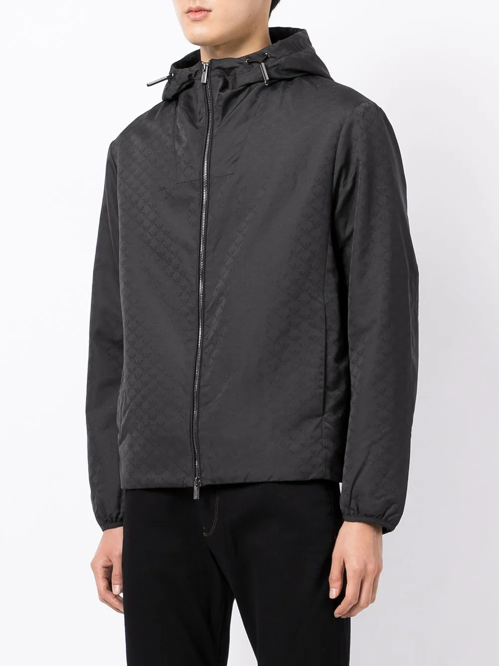Allover logo blouson jacket