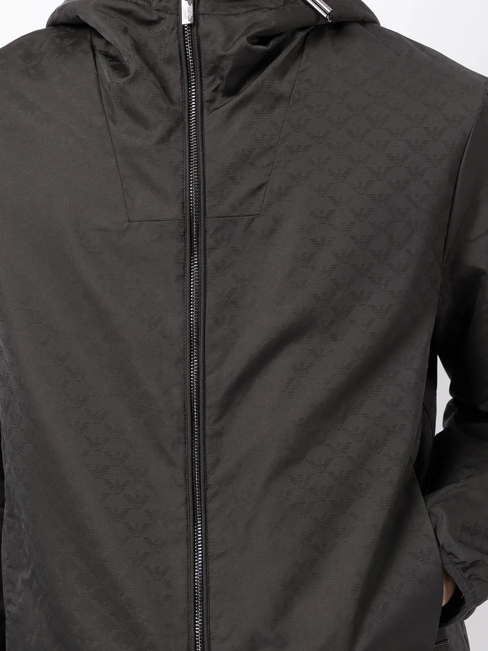 Allover logo blouson jacket