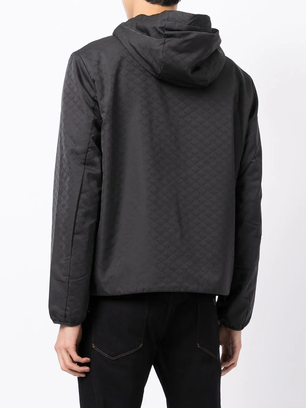 Allover logo blouson jacket