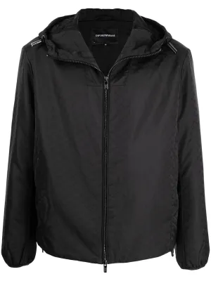 Allover logo blouson jacket
