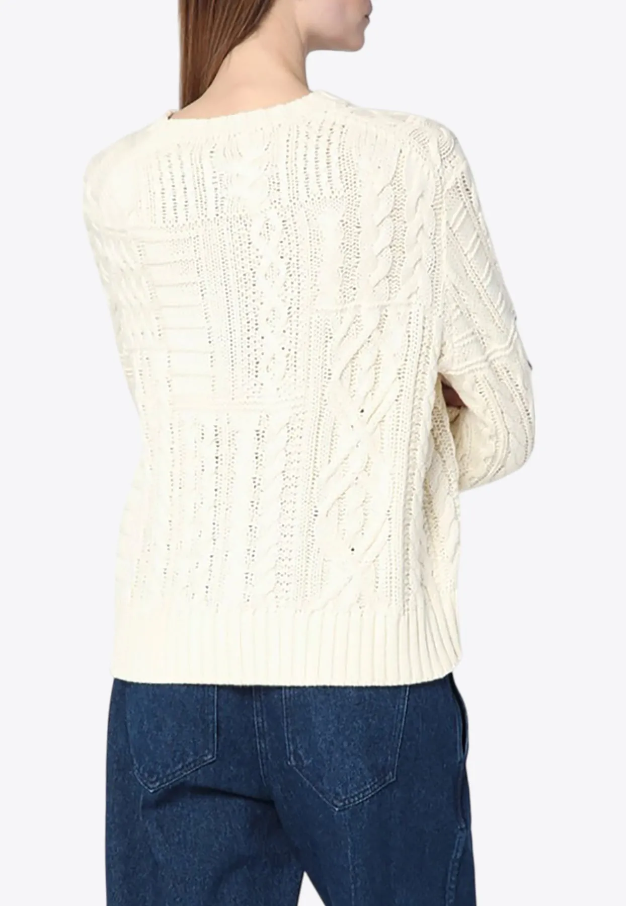 American Flag Cable Knit Sweater