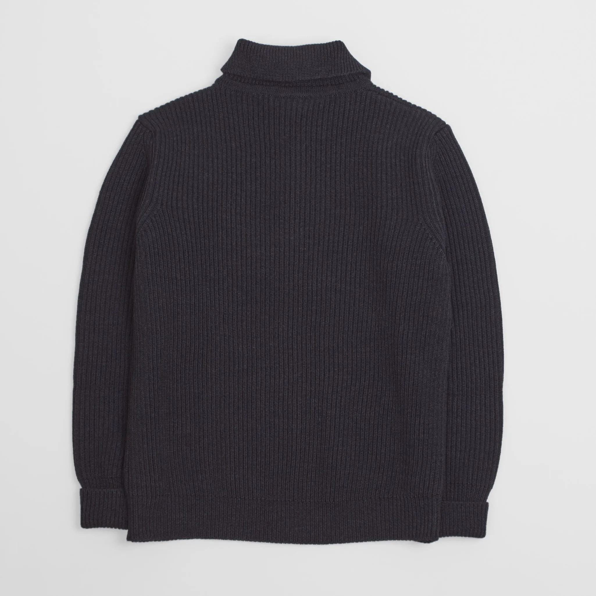 Andersen-Andersen Sailor Full Zip Cardigan Natural Indigo