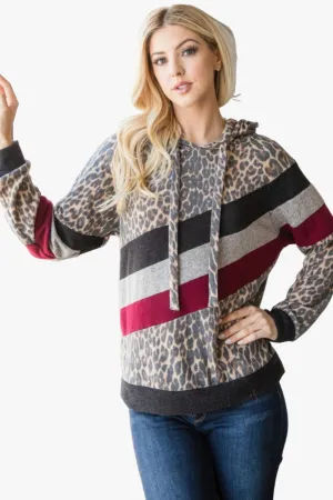 Animal Color Block Hoodie