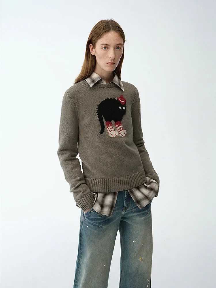 Animal Knit Sweater