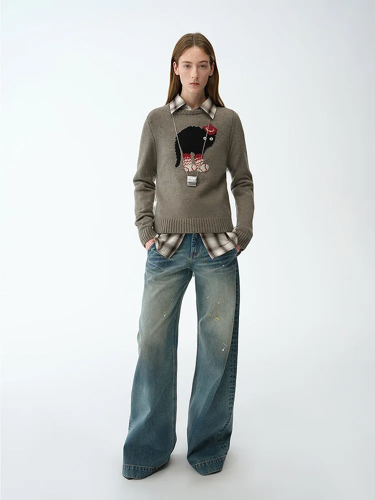 Animal Knit Sweater