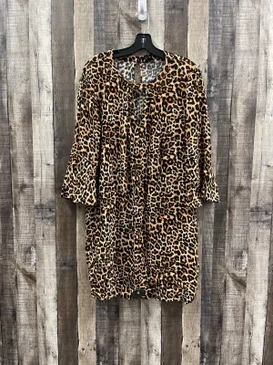 Animal Print Dress Casual Short Ana, Size Xxl