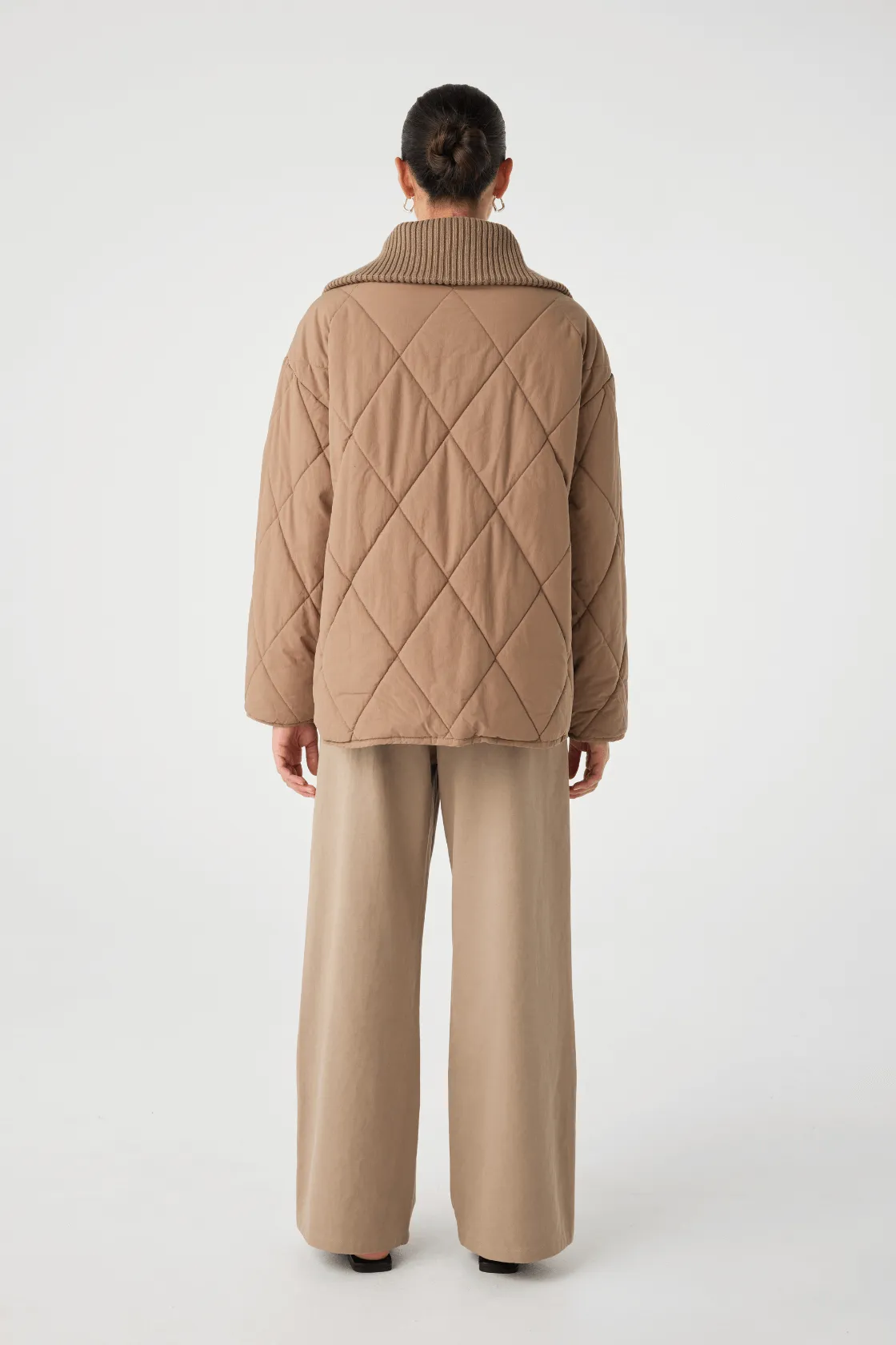 Arcaa Reece Quilted Jacket - Taupe