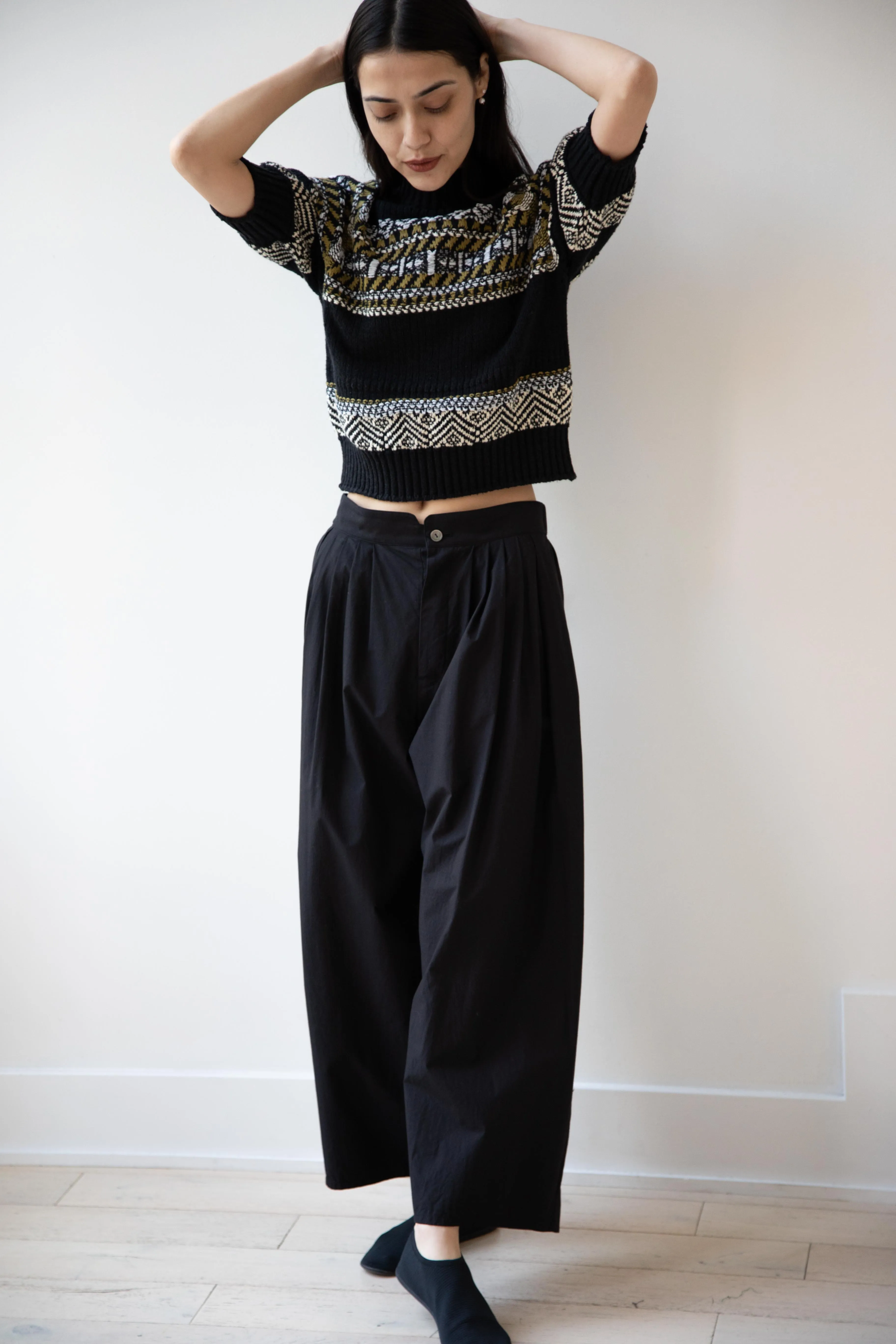 Aseedonclöud | Family Traditions Knit Top in Black