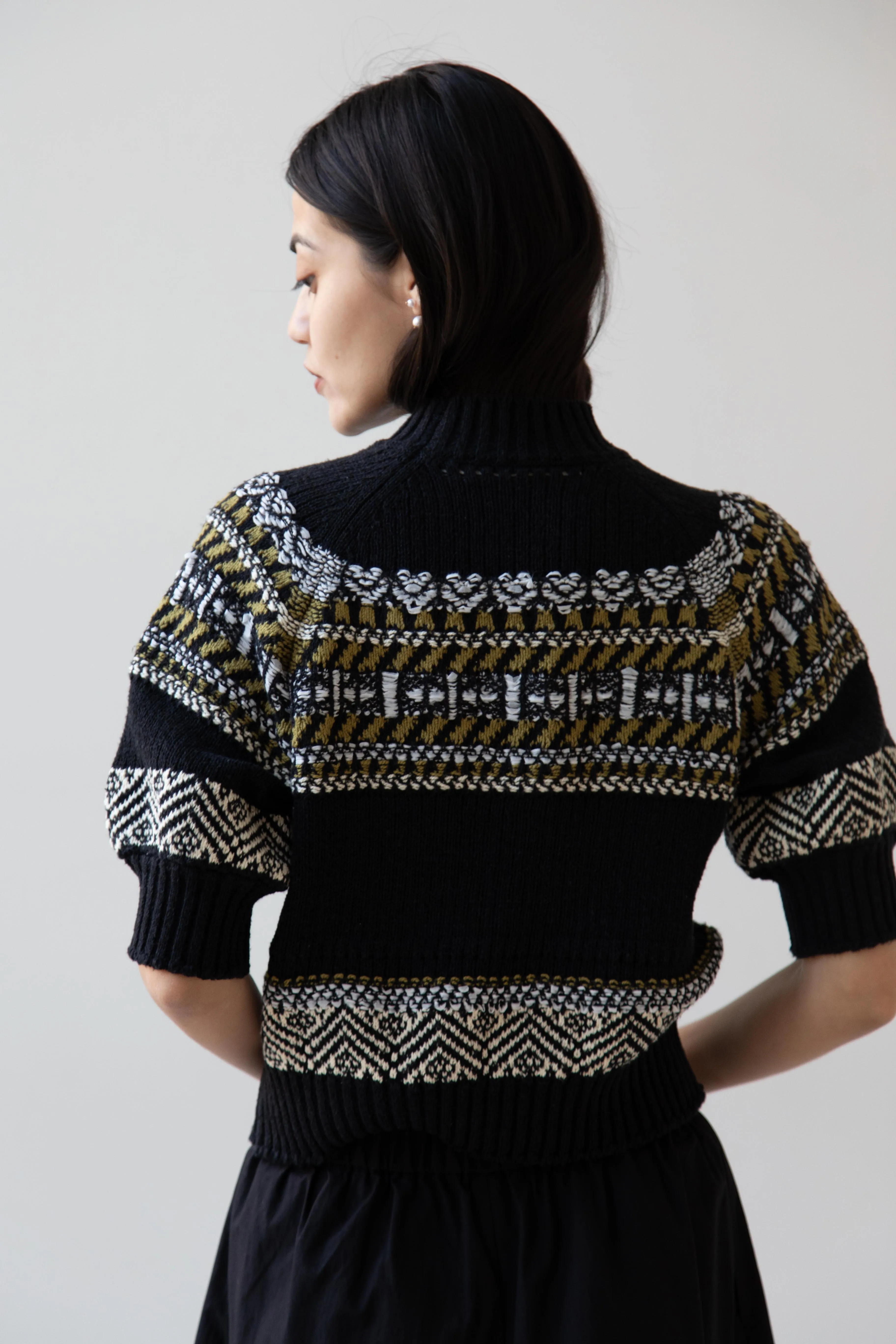 Aseedonclöud | Family Traditions Knit Top in Black
