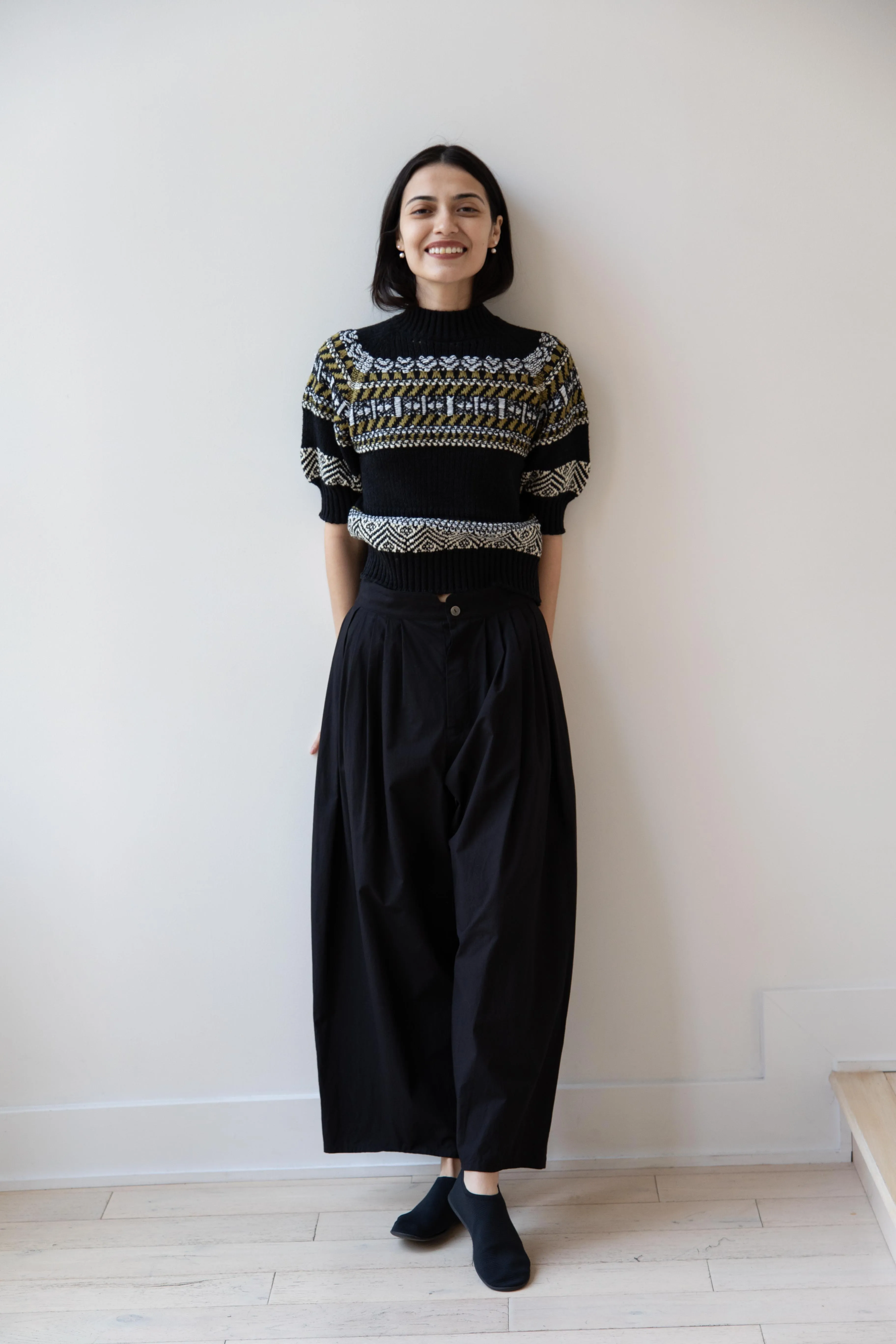 Aseedonclöud | Family Traditions Knit Top in Black