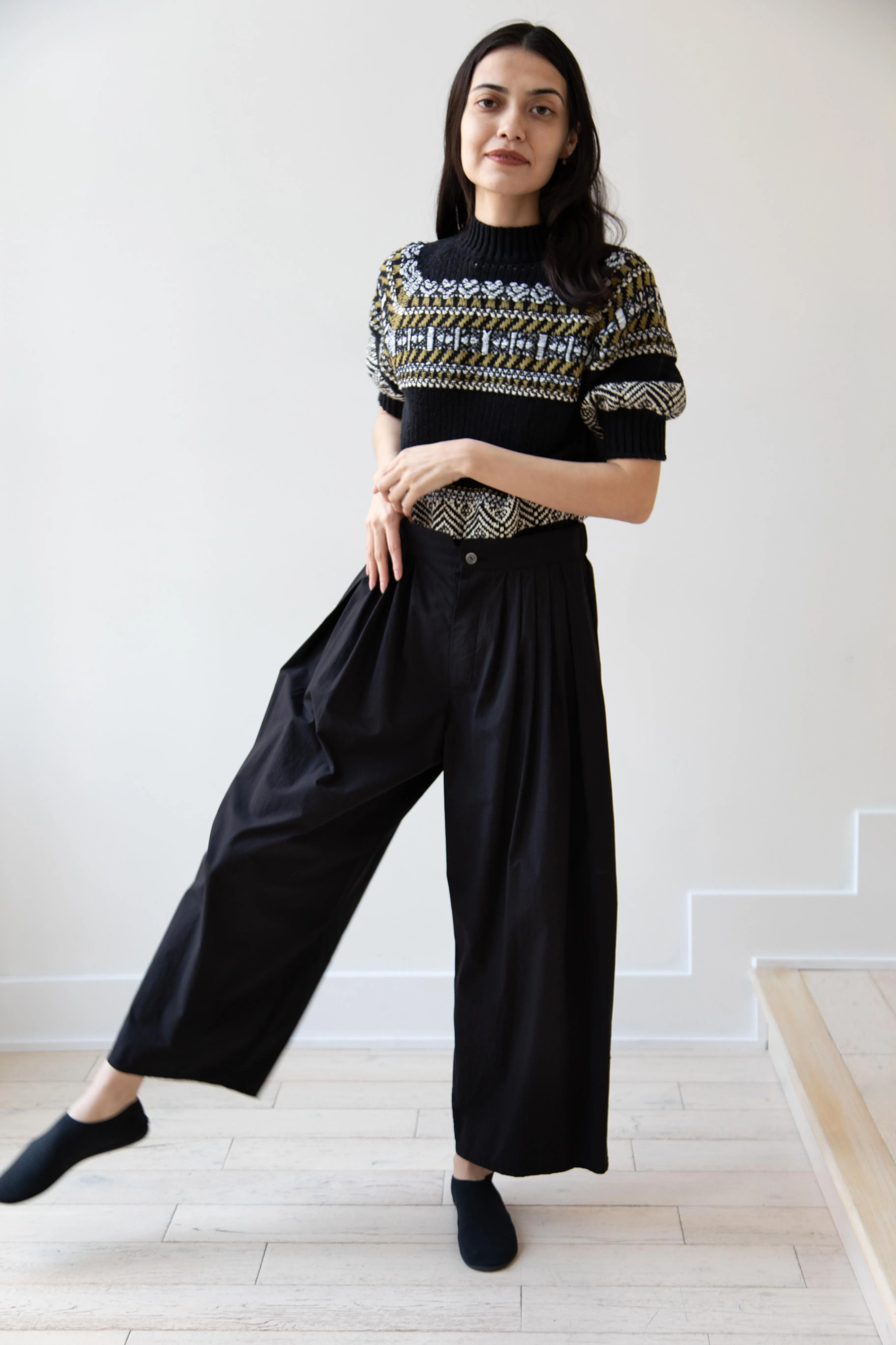 Aseedonclöud | Family Traditions Knit Top in Black