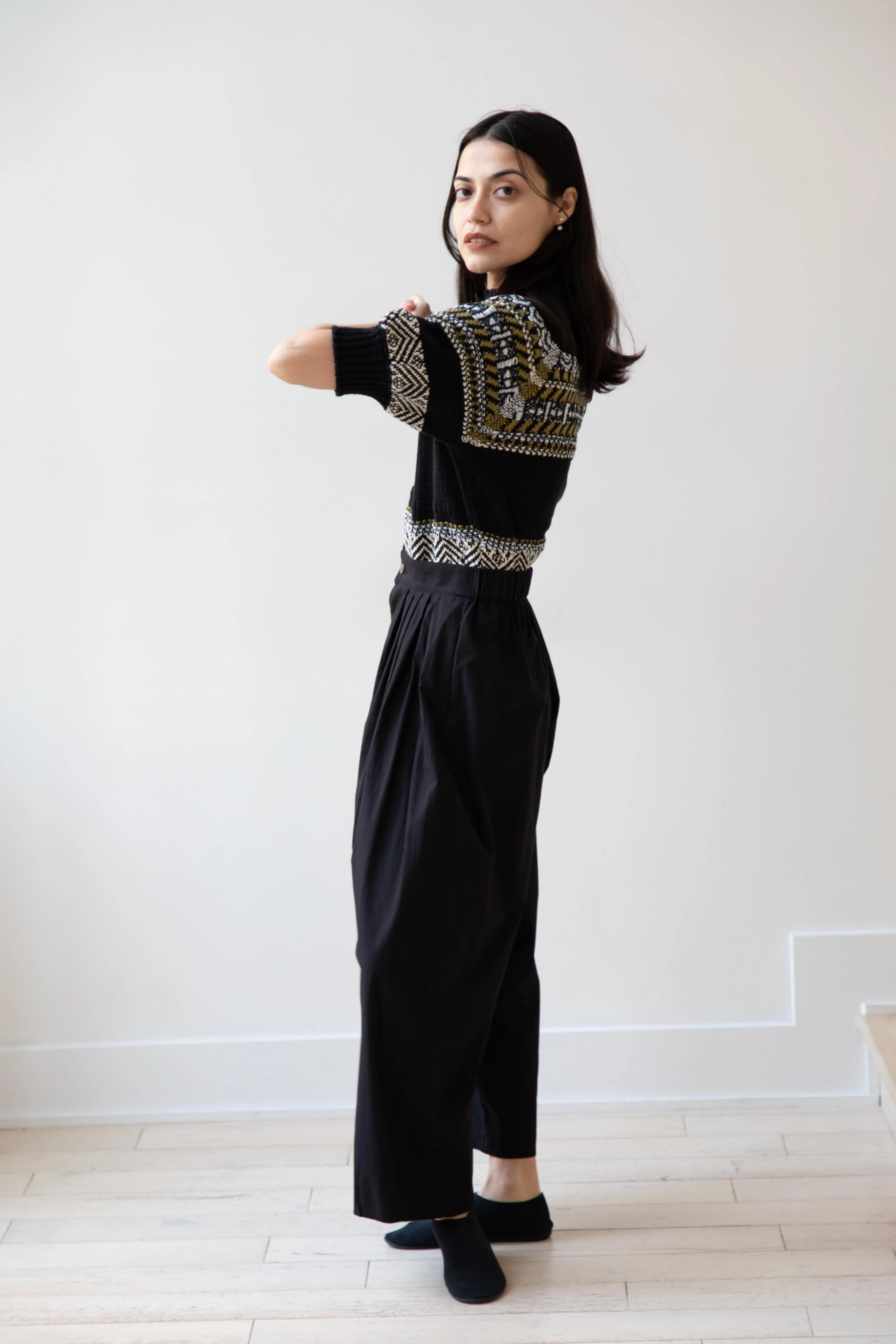 Aseedonclöud | Family Traditions Knit Top in Black