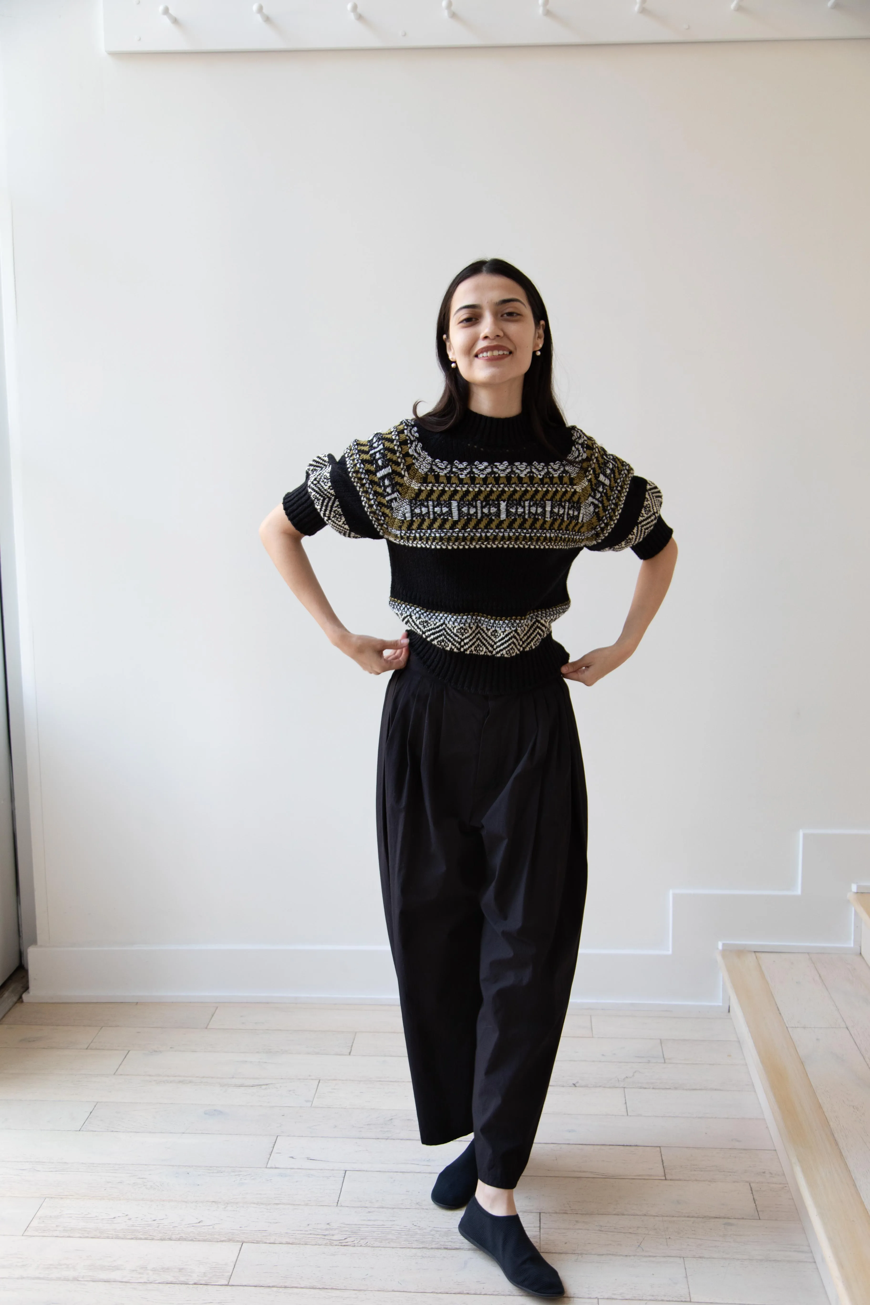 Aseedonclöud | Family Traditions Knit Top in Black