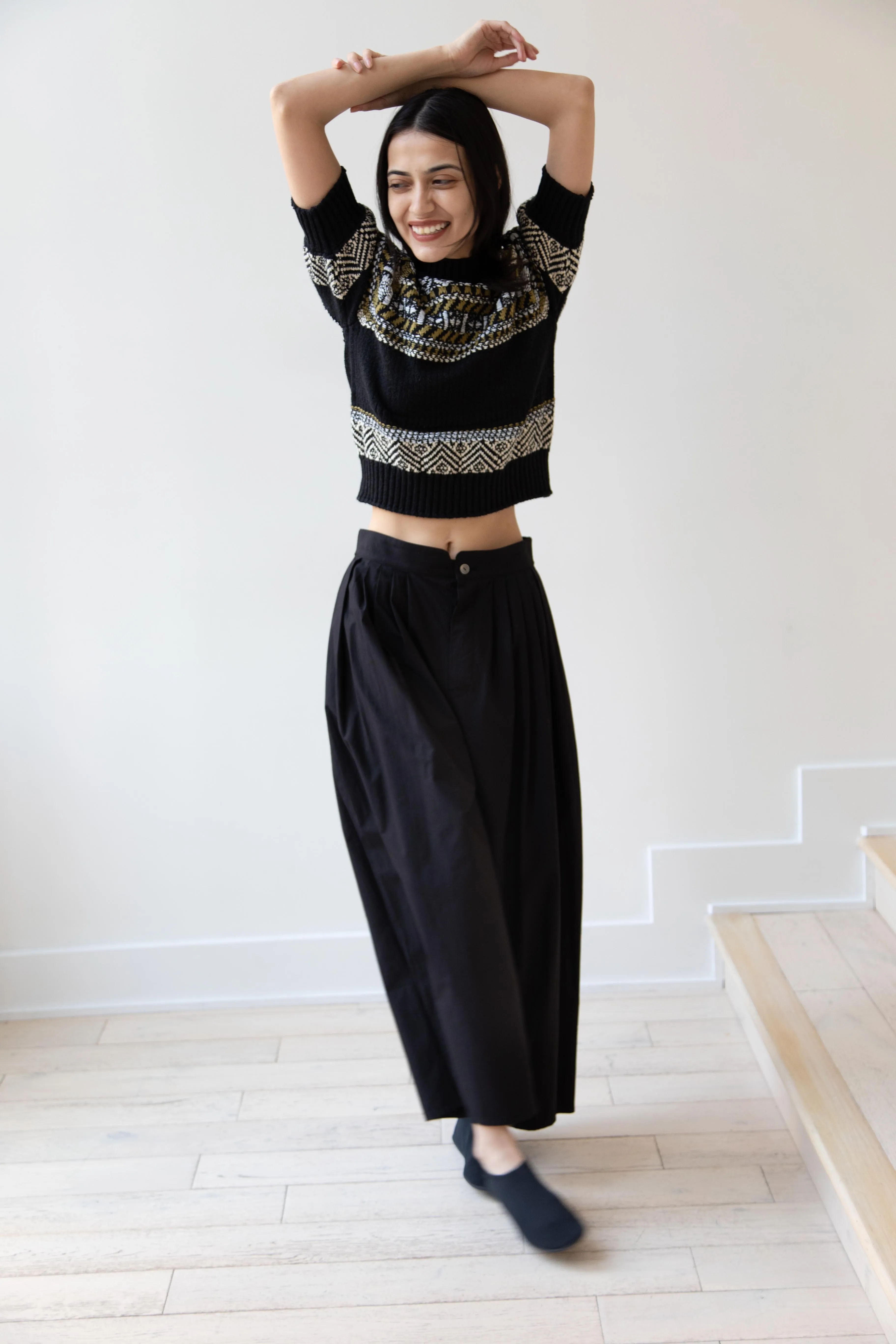 Aseedonclöud | Family Traditions Knit Top in Black