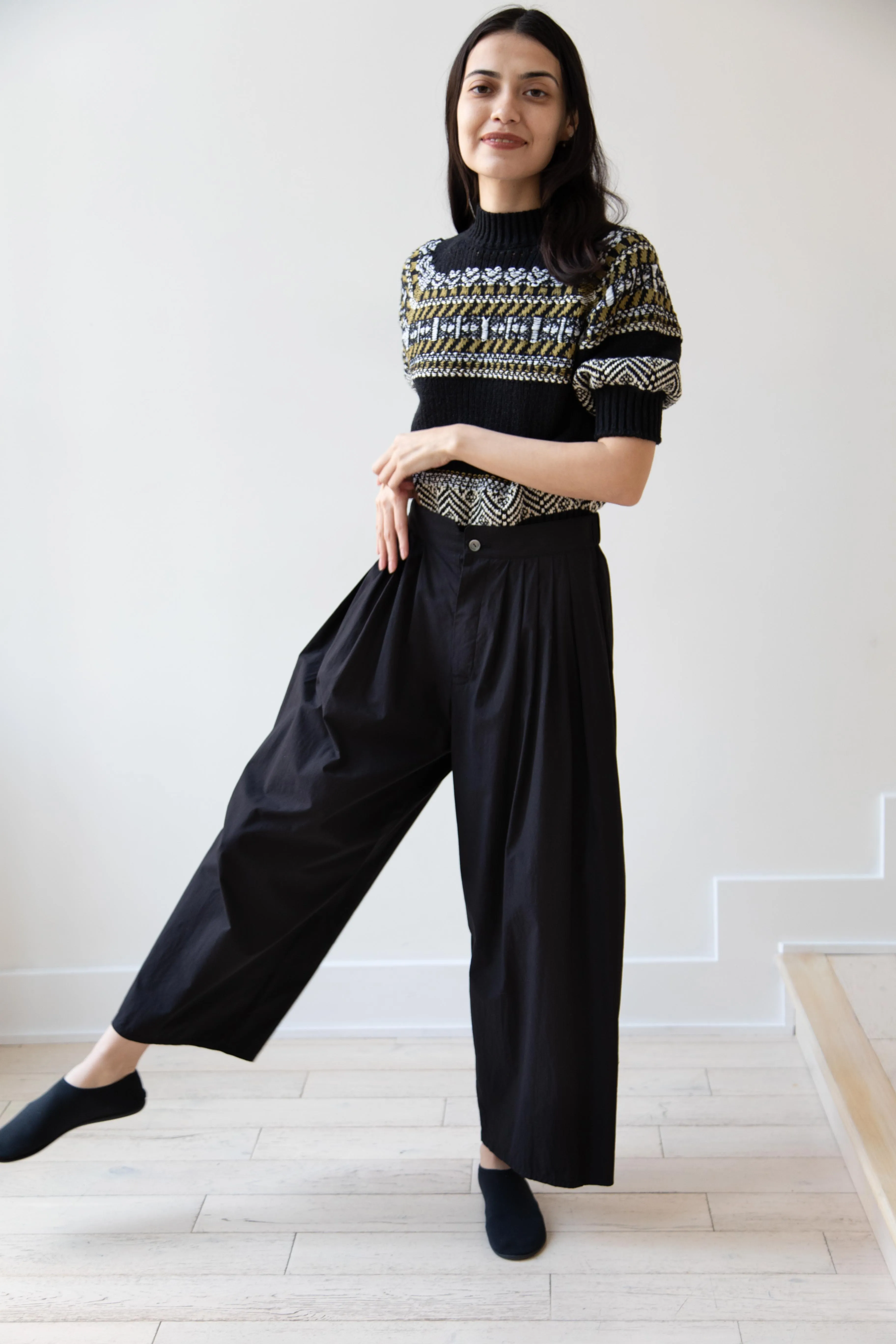 Aseedonclöud | Family Traditions Knit Top in Black