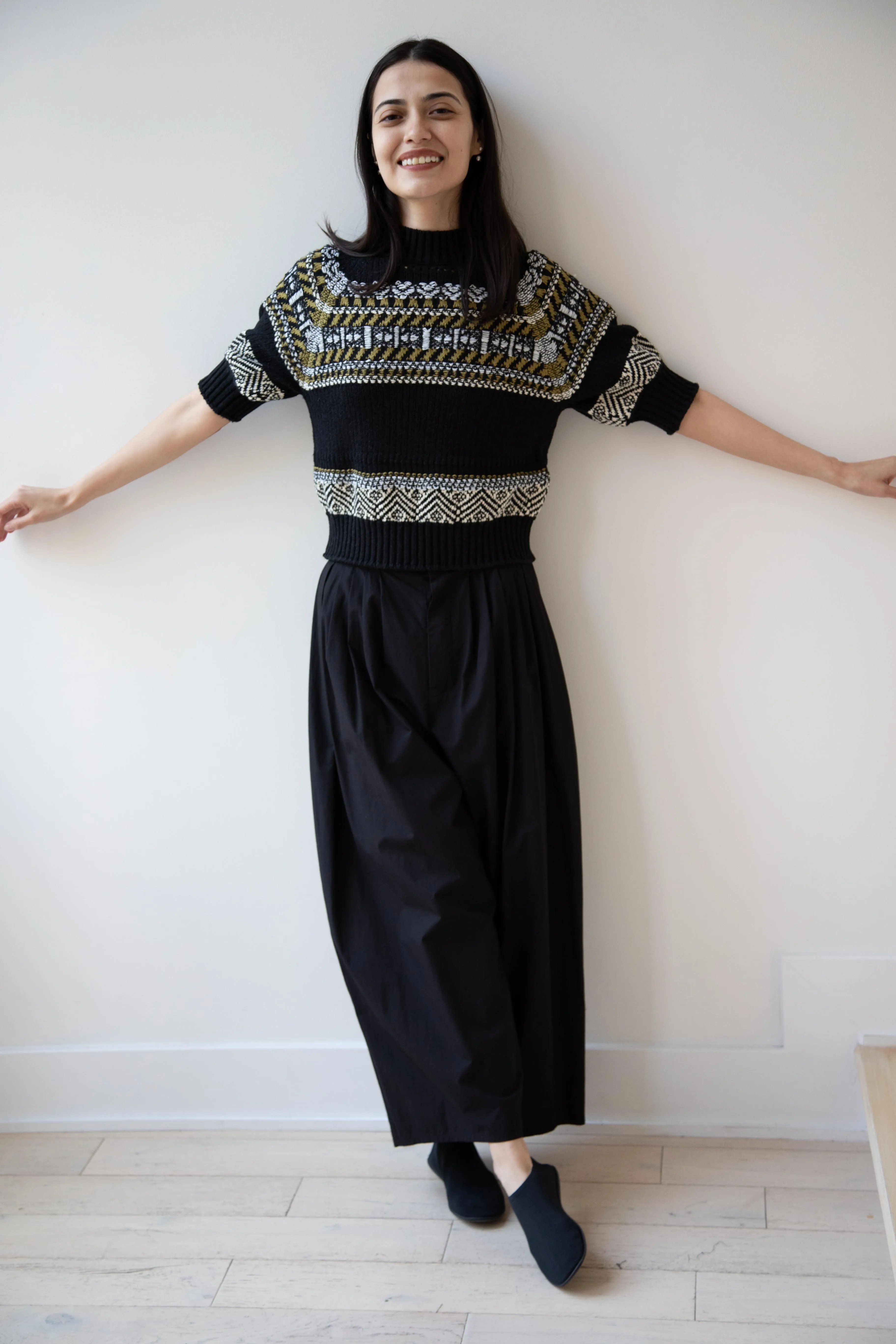 Aseedonclöud | Family Traditions Knit Top in Black