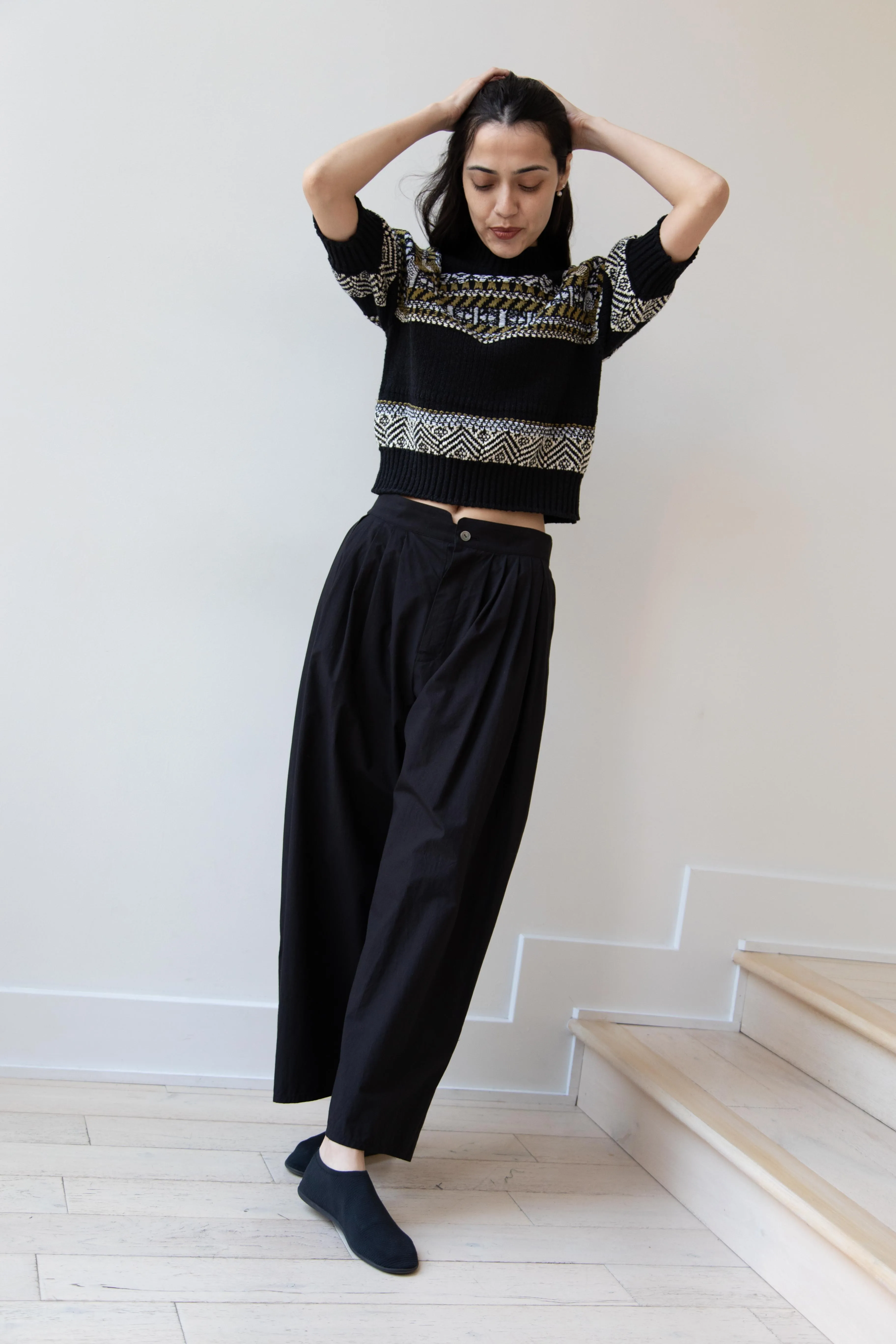 Aseedonclöud | Family Traditions Knit Top in Black