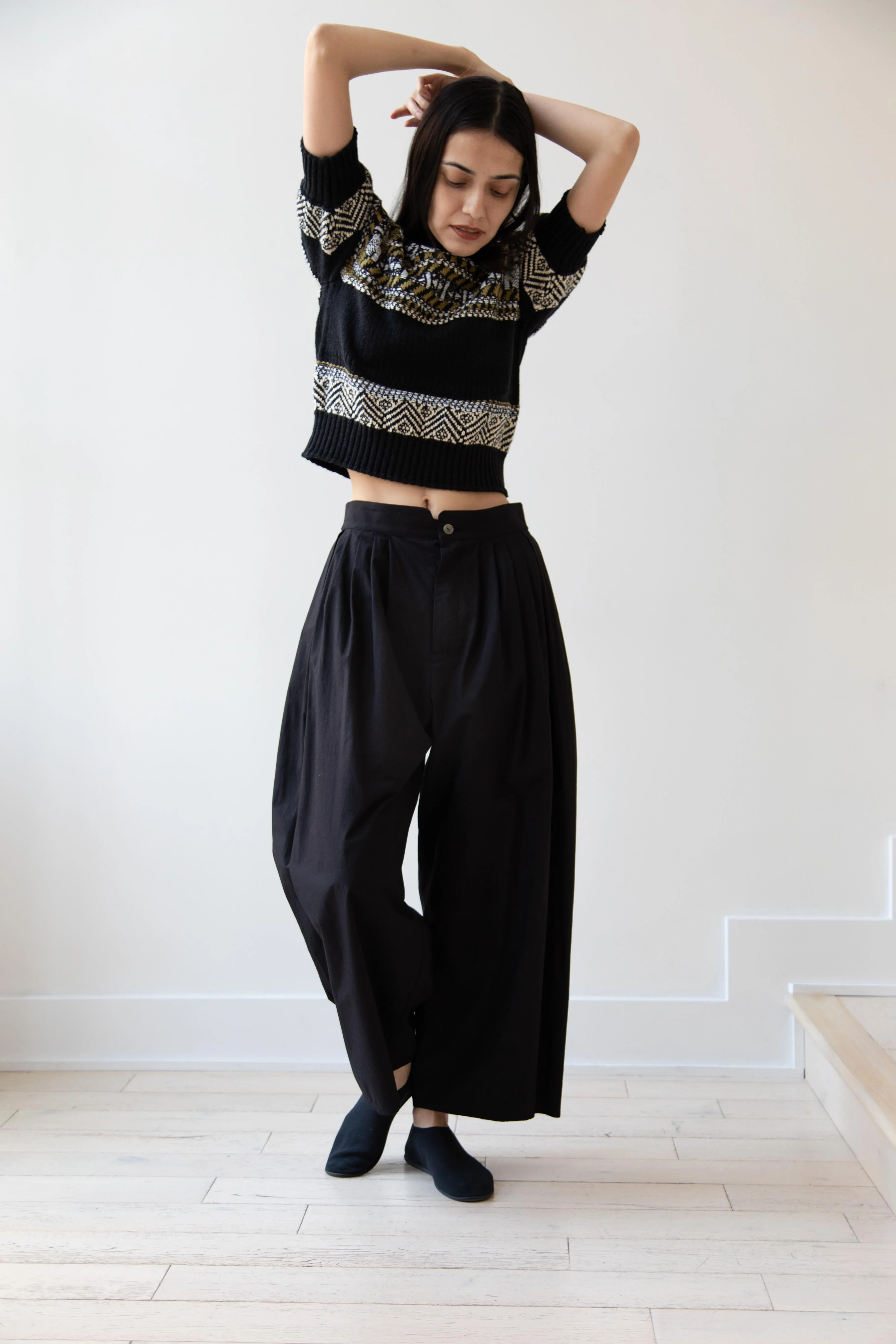 Aseedonclöud | Family Traditions Knit Top in Black