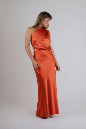 Asymmetrical Slant Top in Poppy