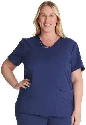 Atmos CK837A V-Neck Top Navy
