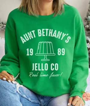 Aunt Bethany's Jello Co sweatshirt