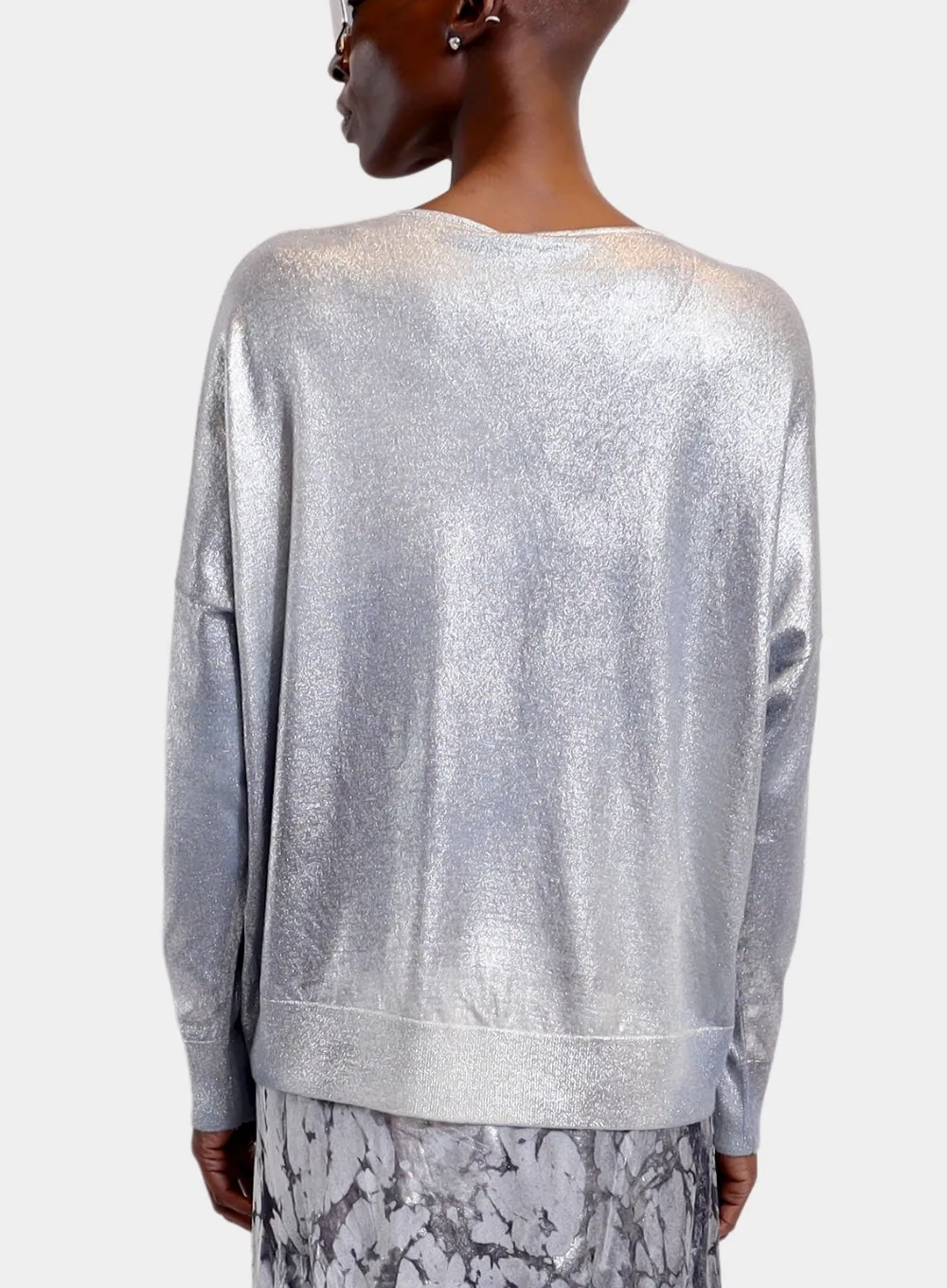 AVANT TOI | Laminated V-Neck Pullover
