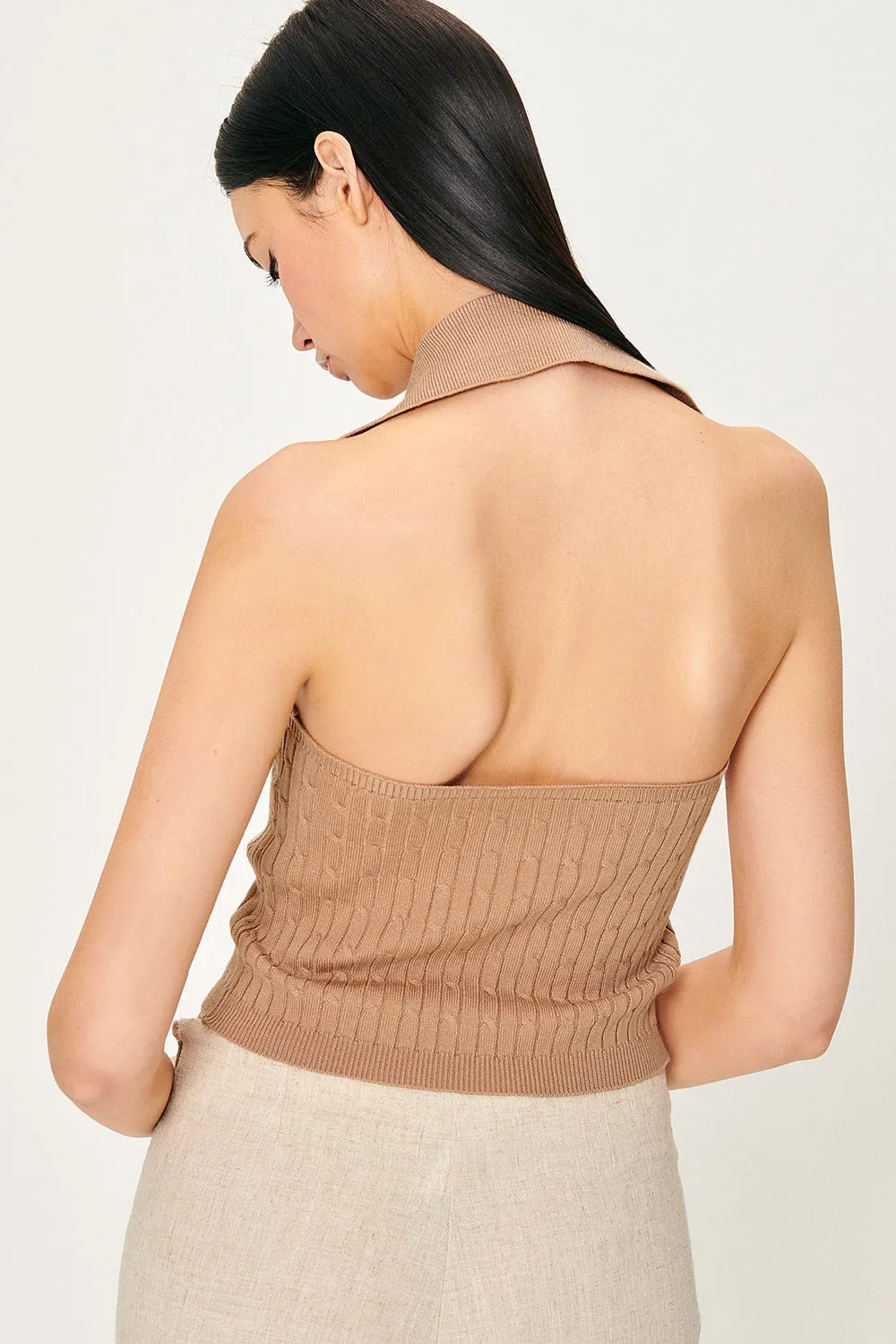 Avery Knitted Halter Neck Top