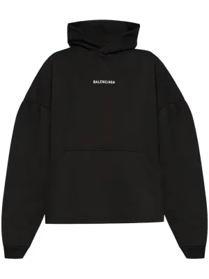 Balenciaga Logo Cotton Hoodie