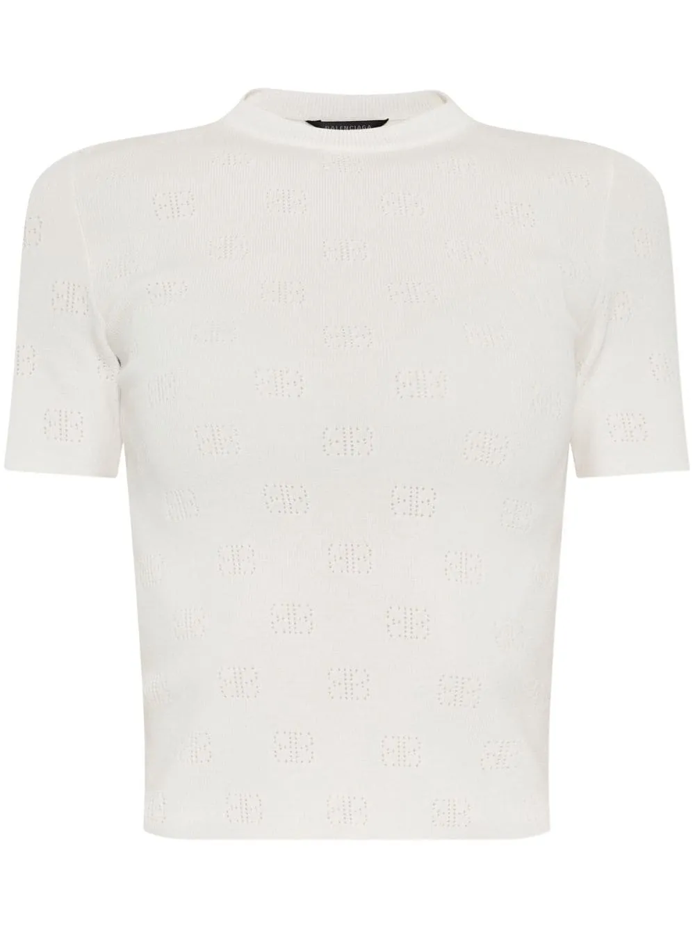 Balenciaga öppen stickad ullstopp