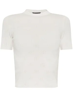 Balenciaga öppen stickad ullstopp
