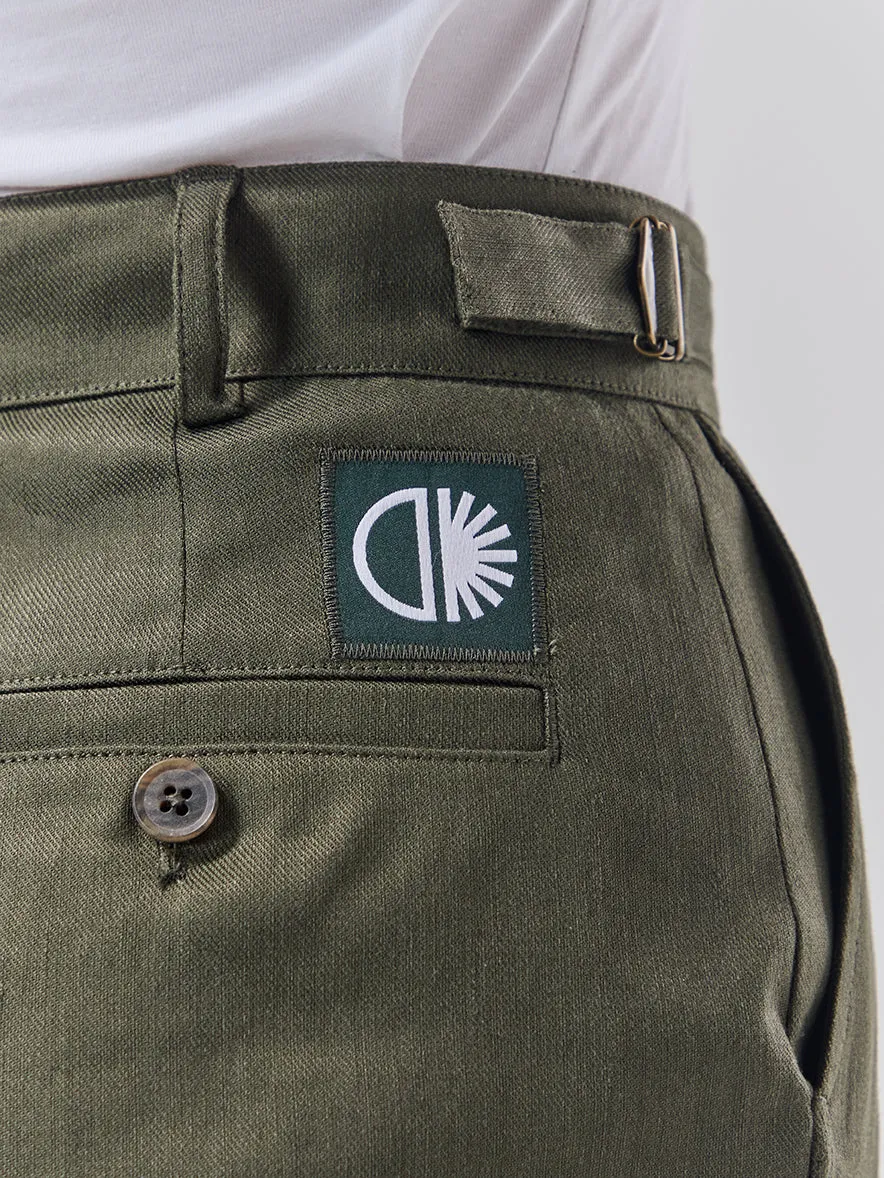 Batch 05 - Womens Bottle Green Linen Suit