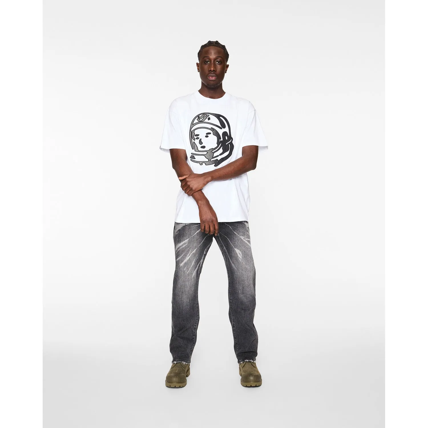 Billionaire Boys Club Men Denim Helmet SS Knit White