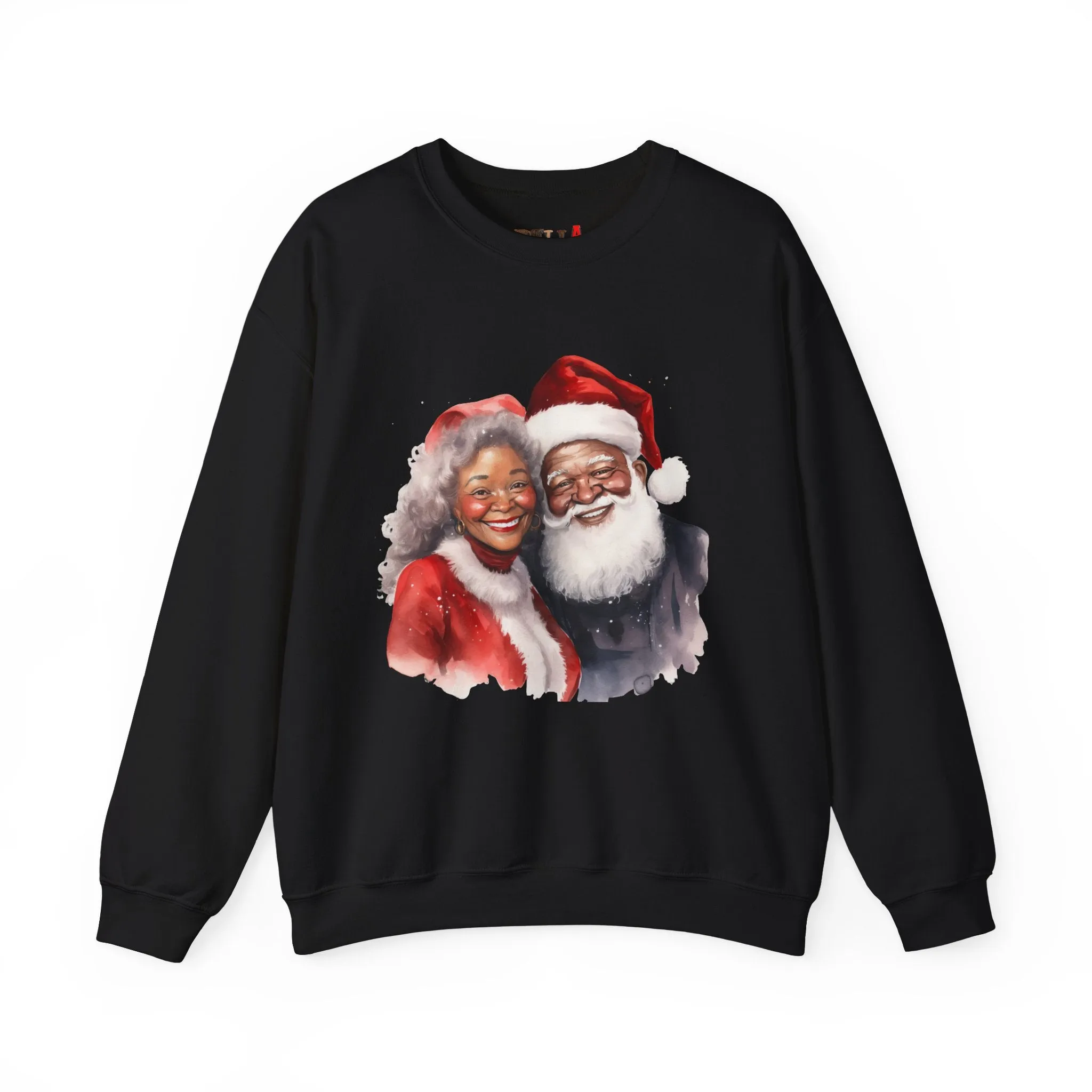 Black Santa 10 Unisex Heavy Blend™ Crewneck Sweatshirt