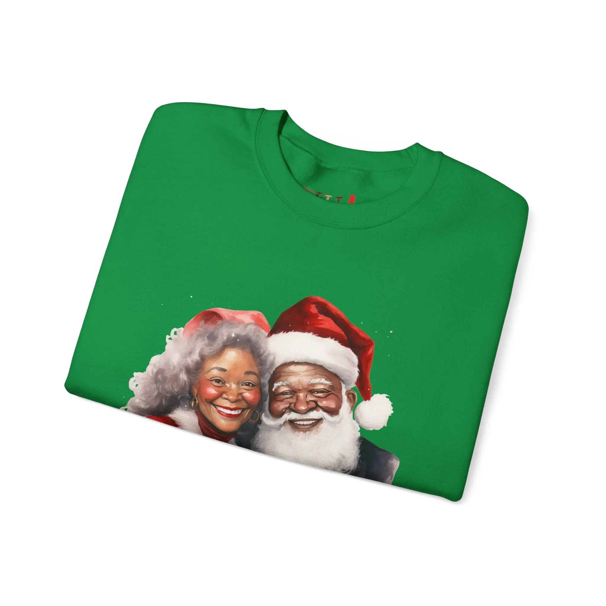 Black Santa 10 Unisex Heavy Blend™ Crewneck Sweatshirt