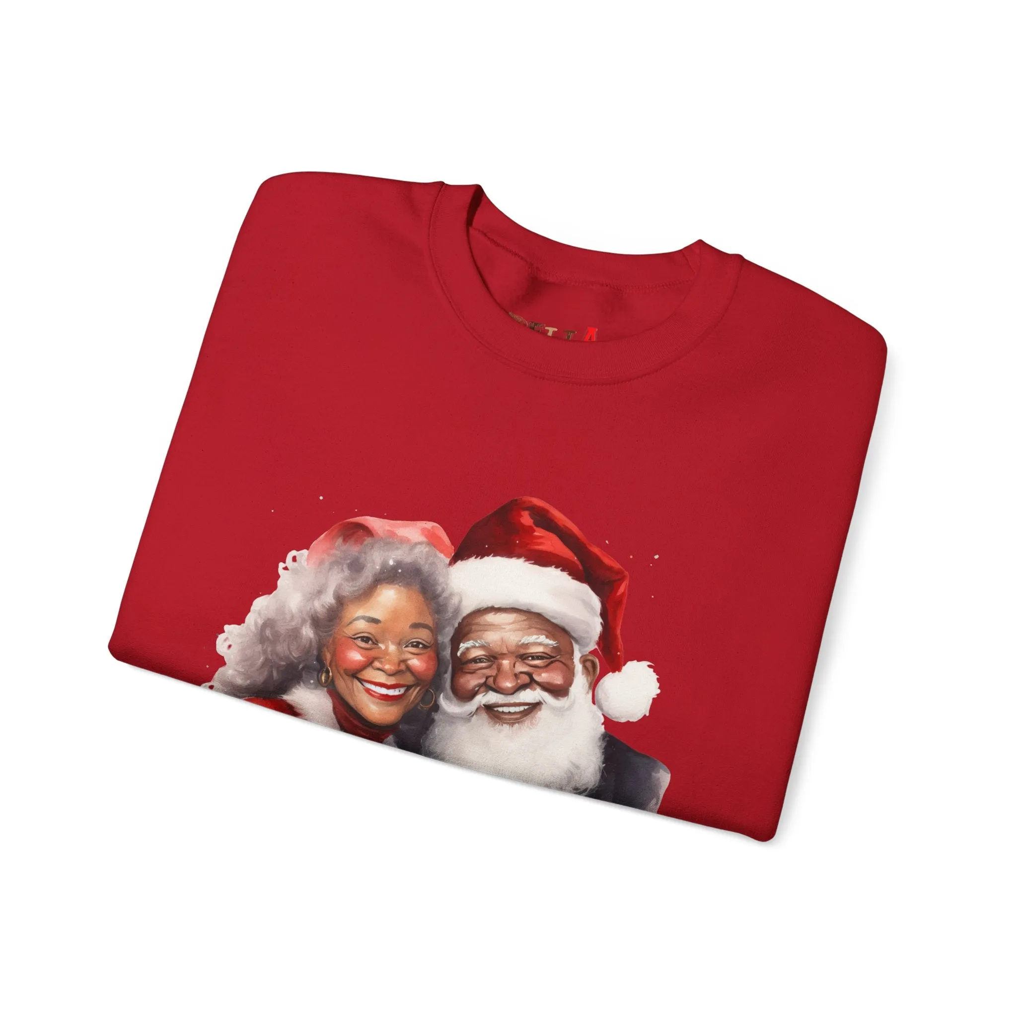 Black Santa 10 Unisex Heavy Blend™ Crewneck Sweatshirt