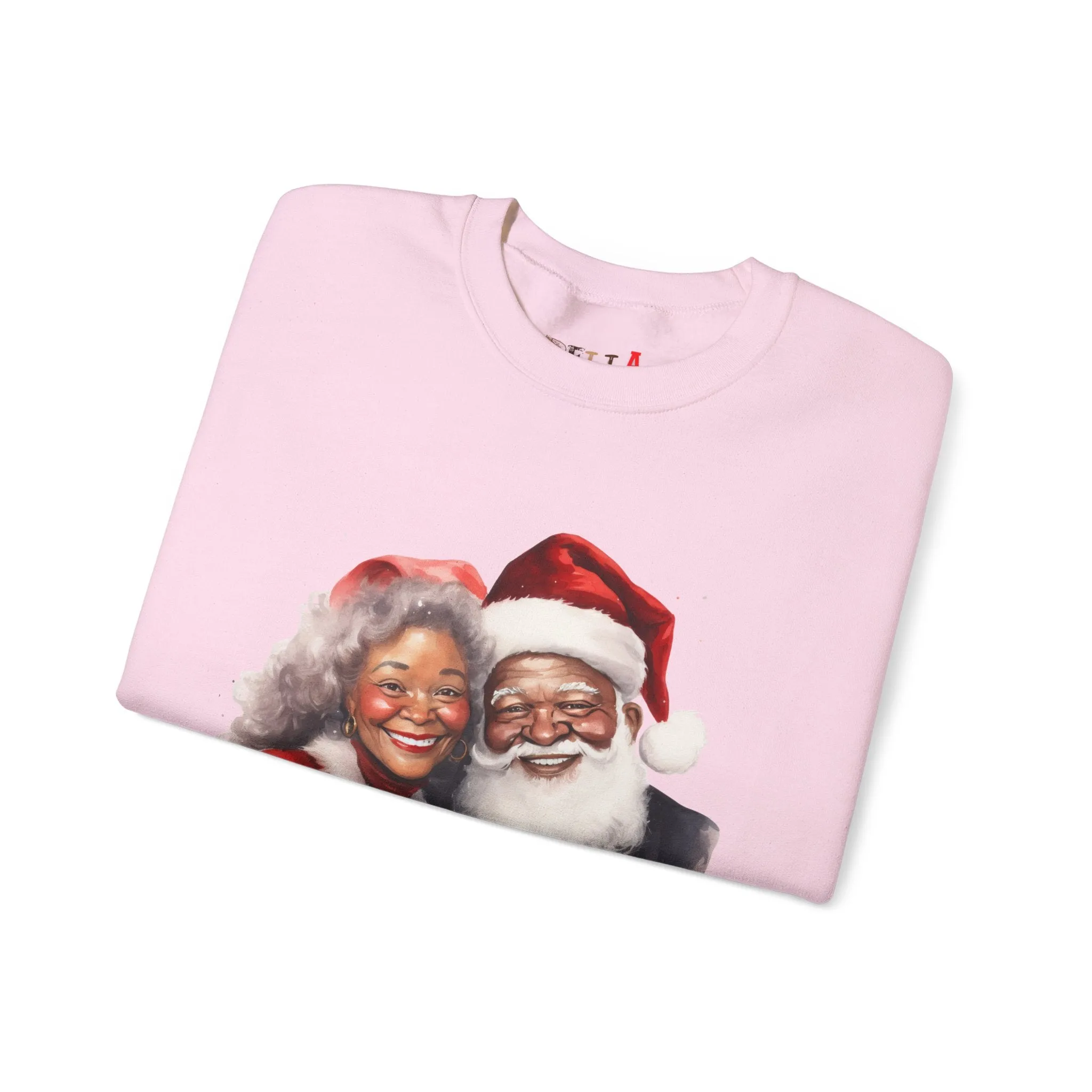 Black Santa 10 Unisex Heavy Blend™ Crewneck Sweatshirt