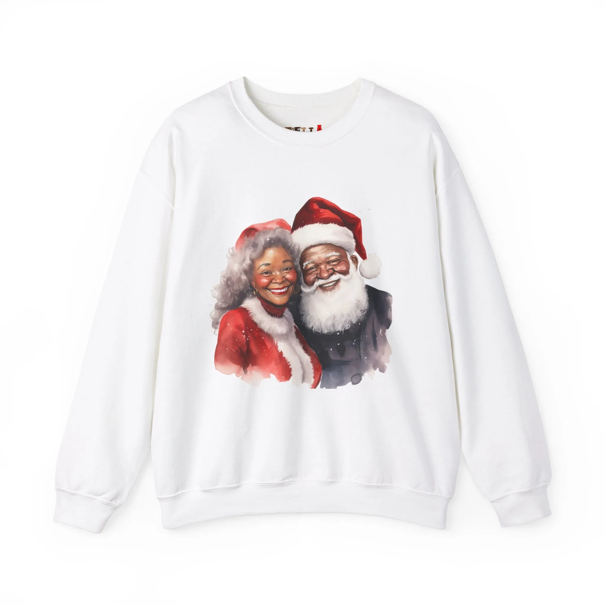 Black Santa 10 Unisex Heavy Blend™ Crewneck Sweatshirt