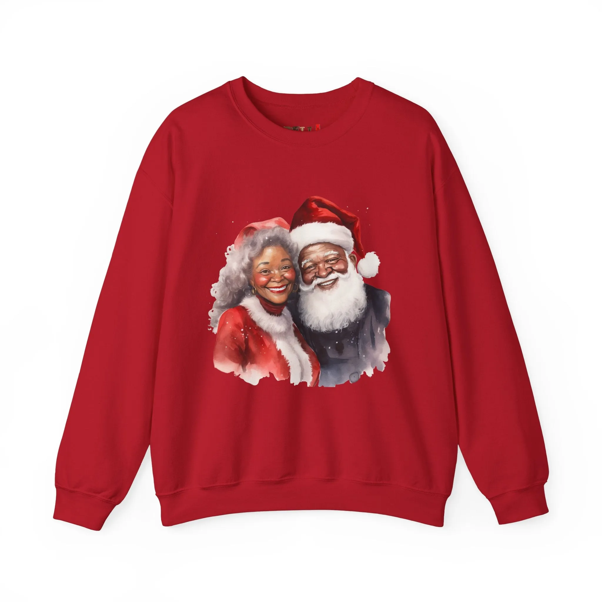 Black Santa 10 Unisex Heavy Blend™ Crewneck Sweatshirt